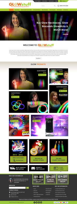 Diseño Web por Sbss para Glow stuff | Diseño: #7676276