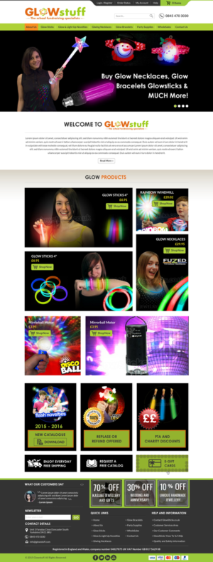 Diseño Web por Sbss para Glow stuff | Diseño: #7676277