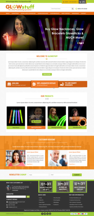 Web Design par Sbss pour Glow stuff | Design : #7676279