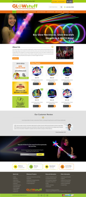 Web Design par Sbss pour Glow stuff | Design : #7676280