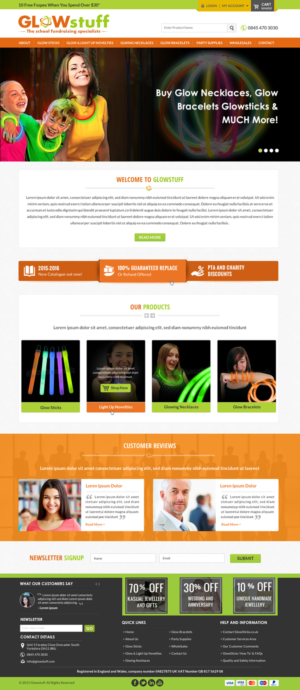 Web Design par Sbss pour Glow stuff | Design : #7676283