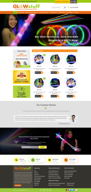 Web Design par Sbss pour Glow stuff | Design : #7700042