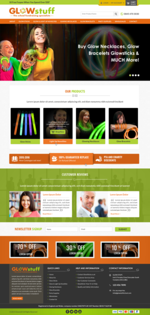 Web Design par Sbss pour Glow stuff | Design : #7700043