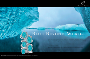 Double Page Full Spread Magazine Ad - New Jewelry Brand - Leading Cruise Line
