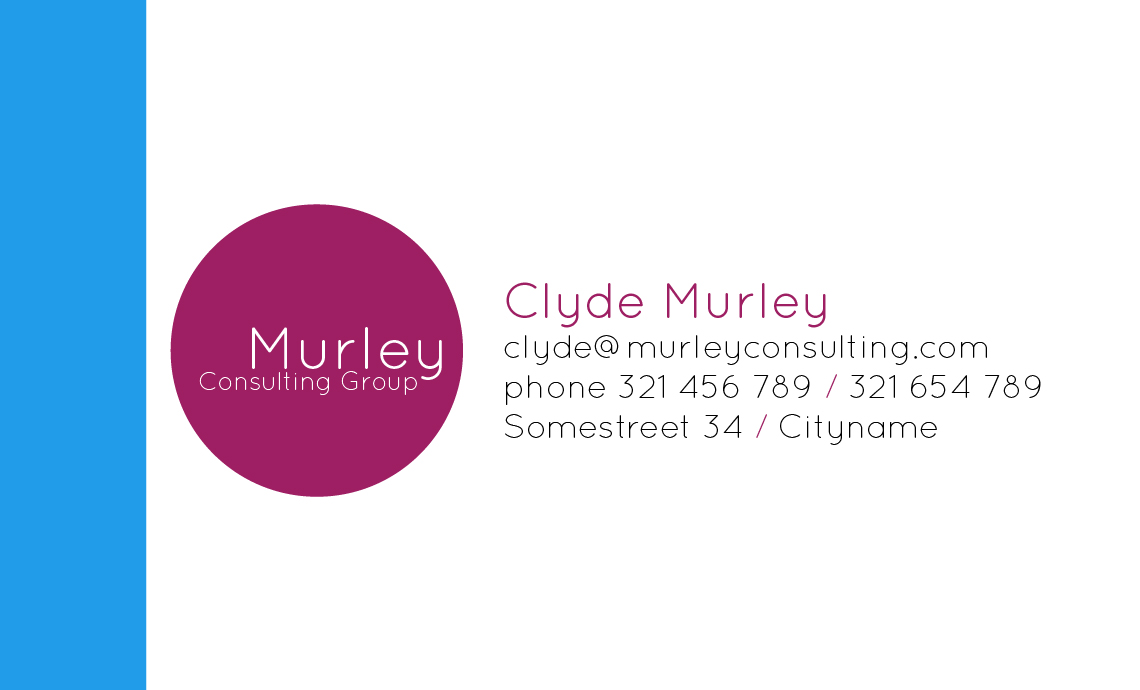 Diseño de Tarjeta de Presentación por Sil para Murley Consulting Group | Diseño #1900562