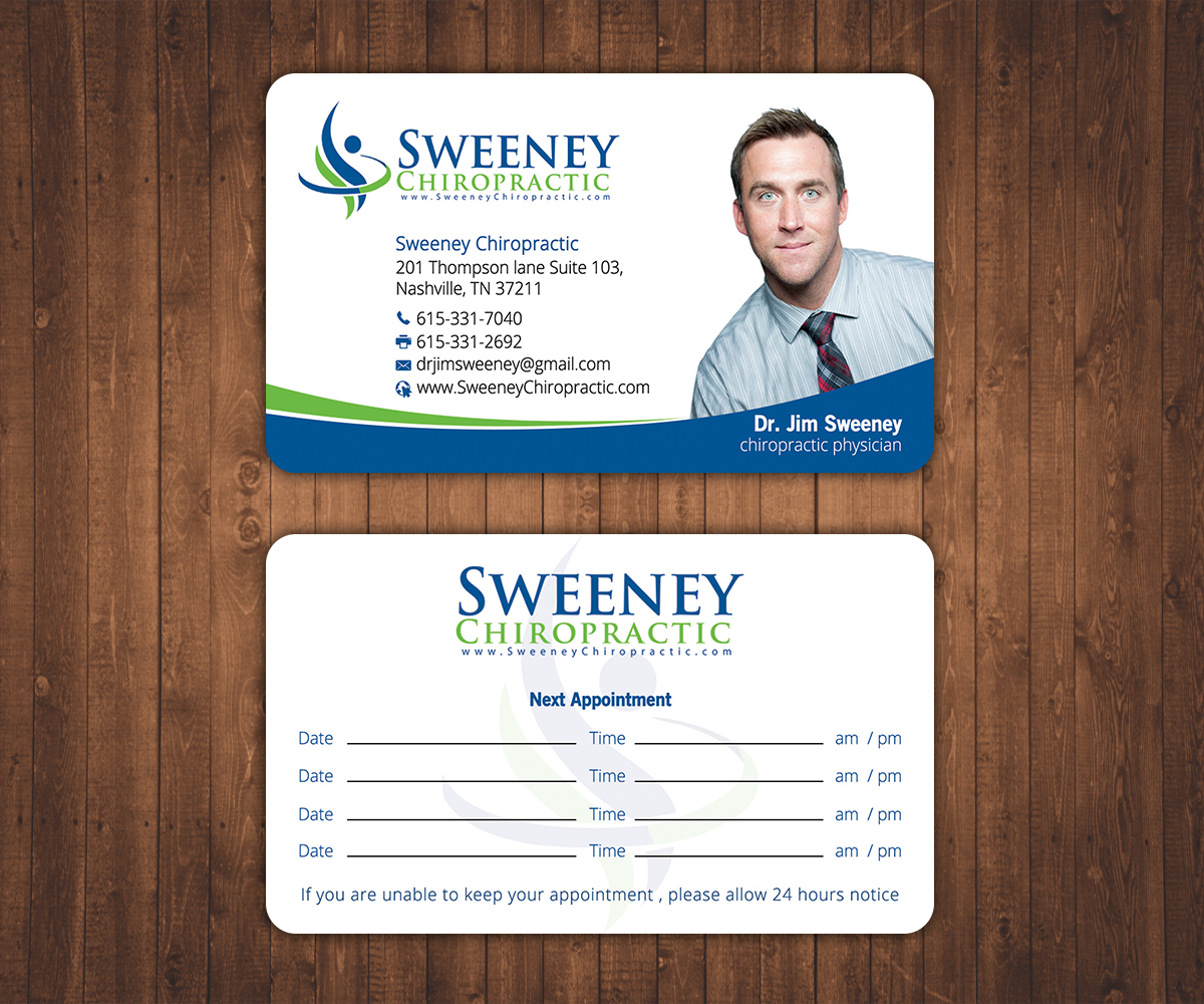 Design de Carte de Visite par Stylez Designz pour Sweeney Chiropractic | Design #7811167