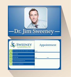 Diseño de Tarjeta de Presentación por LogomaT para Sweeney Chiropractic | Diseño #7729423