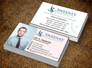 Design de Carte de Visite par Nilu pour Sweeney Chiropractic | Design : #7664921