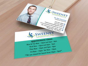 Design de Carte de Visite par Nilu pour Sweeney Chiropractic | Design : #7664928