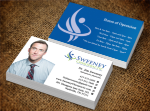 Business Card Design by Nilu for Sweeney Chiropractic | Design: #7664931