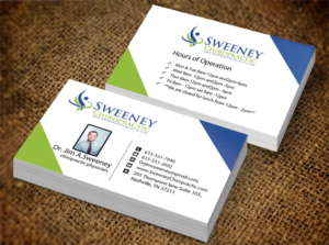 Design de Carte de Visite par Nilu pour Sweeney Chiropractic | Design : #7664944