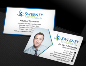 Business Card Design by Nilu for Sweeney Chiropractic | Design: #7664945