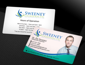 Business Card Design by Nilu for Sweeney Chiropractic | Design: #7664951
