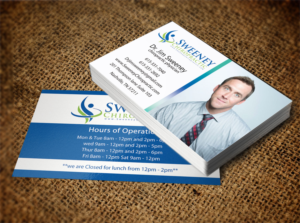 Design de Carte de Visite par Nilu pour Sweeney Chiropractic | Design : #7664953