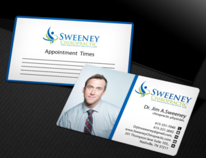 Design de Carte de Visite par Nilu pour Sweeney Chiropractic | Design : #7677683