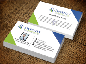 Design de Carte de Visite par Nilu pour Sweeney Chiropractic | Design : #7677686
