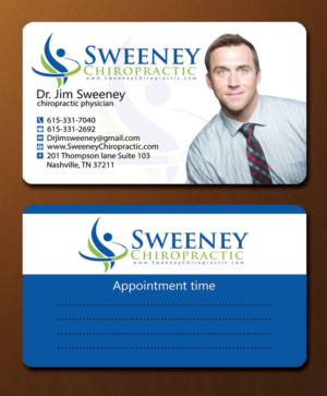 Business Card Design by Nilu for Sweeney Chiropractic | Design: #7677706