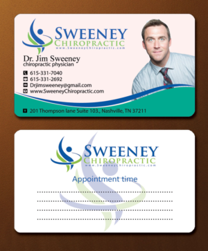 Business Card Design by Nilu for Sweeney Chiropractic | Design: #7677707