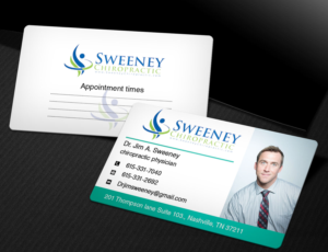 Business Card Design by Nilu for Sweeney Chiropractic | Design: #7677708