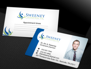 Diseño de Tarjeta de Presentación por Nilu para Sweeney Chiropractic | Diseño: #7677719