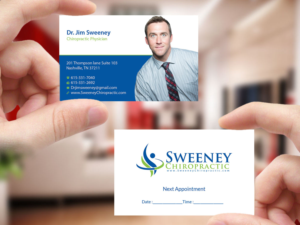 Visitenkarten-Design von Creations Box 2015 für Sweeney Chiropractic | Design: #7687060