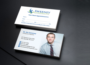 Business Card Design by Creations Box 2015 for Sweeney Chiropractic | Design: #7687065