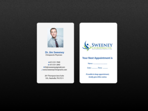 Business Card Design by Creations Box 2015 for Sweeney Chiropractic | Design: #7687066