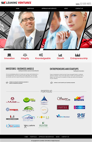 LeanVenture logo and website profile | Design Graphique par jeckx2