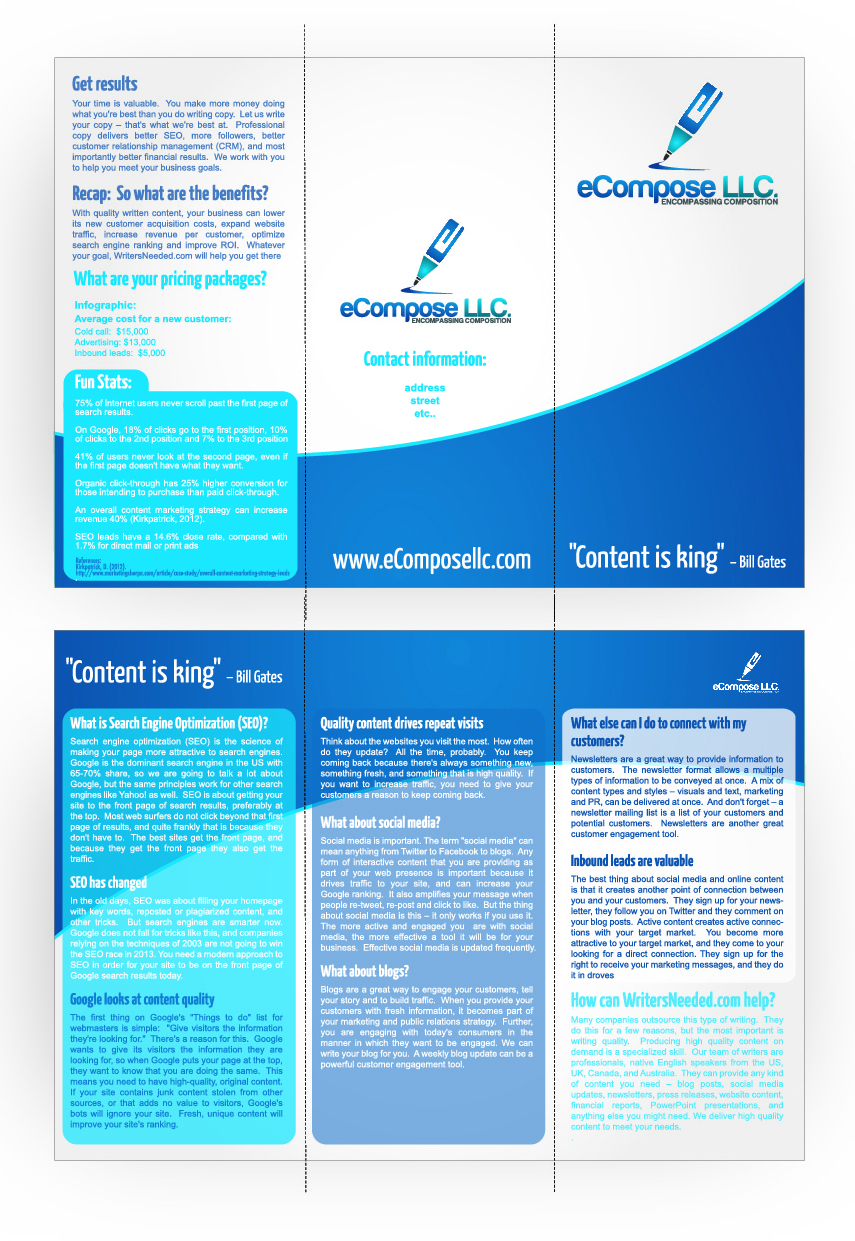 Brochure Design by DAStudioDesigns for this project | Design #1929591