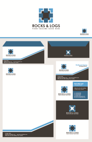 Diseño de Logo por Moustache-Graphics para Rocks & Logs Stone Works LLC | Diseño: #7666490