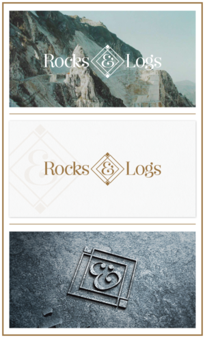 Diseño de Logo por DicéArt para Rocks & Logs Stone Works LLC | Diseño: #7742576