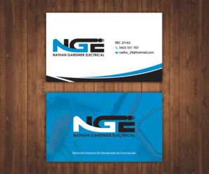 Business Card Design by Stylez Designz for Nathan Gardiner Electrical | Design: #7696979