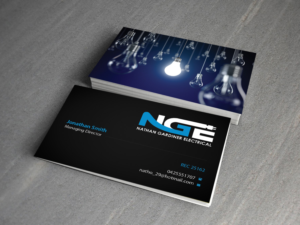 Design de Carte de Visite par Creations Box 2015 pour Nathan Gardiner Electrical | Design : #7669944