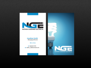 Design de Carte de Visite par Creations Box 2015 pour Nathan Gardiner Electrical | Design : #7669947