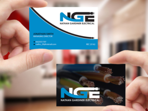 Design de Carte de Visite par Creations Box 2015 pour Nathan Gardiner Electrical | Design : #7669948