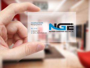 Design de Carte de Visite par Creations Box 2015 pour Nathan Gardiner Electrical | Design : #7669949