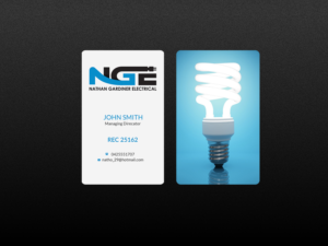 Design de Carte de Visite par Creations Box 2015 pour Nathan Gardiner Electrical | Design : #7669956