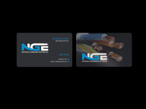 Design de Carte de Visite par Creations Box 2015 pour Nathan Gardiner Electrical | Design : #7669963