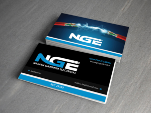 Design de Carte de Visite par Creations Box 2015 pour Nathan Gardiner Electrical | Design : #7669964