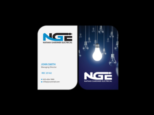 Design de Carte de Visite par Creations Box 2015 pour Nathan Gardiner Electrical | Design : #7669967