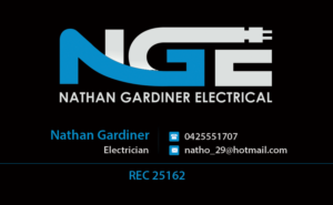 Design de Carte de Visite par Creations Box 2015 pour Nathan Gardiner Electrical | Design : #7733285
