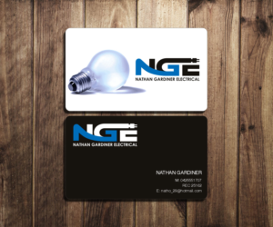 Business Card Design by DZINO for Nathan Gardiner Electrical | Design: #7687820