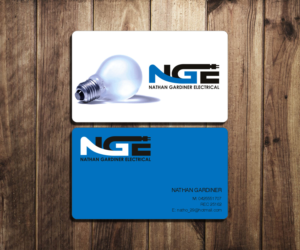 Business Card Design by DZINO for Nathan Gardiner Electrical | Design: #7687822