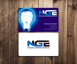 Business Card Design by DZINO for Nathan Gardiner Electrical | Design: #7687826