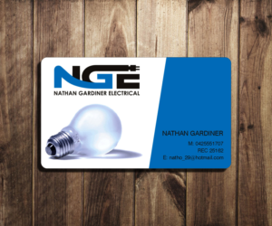 Business Card Design by DZINO for Nathan Gardiner Electrical | Design: #7687837