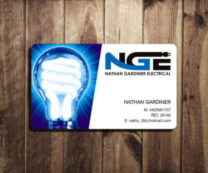 Business Card Design by DZINO for Nathan Gardiner Electrical | Design: #7687838