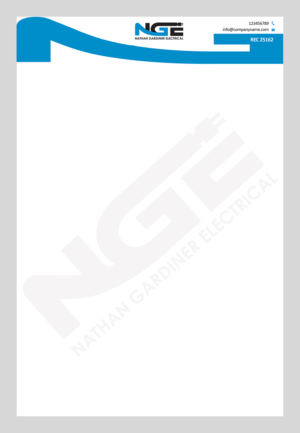 Letterhead Design by Creations Box 2015 for Nathan Gardiner Electrical | Design: #7669708