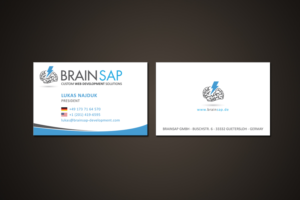 Brainsap Development Business Card | Business Card Design by MT