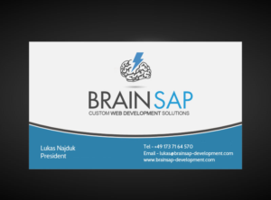 Business Card Design by Abikasirajan for Brainsap GmbH | Design: #7659444