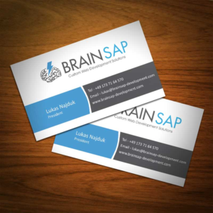 Business Card Design by Abikasirajan for Brainsap GmbH | Design: #7659454